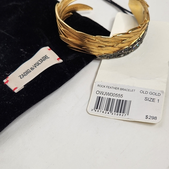 Zadig & Voltaire Rock Feather Spread Your Wings Bracelet - Picture 7 of 9
